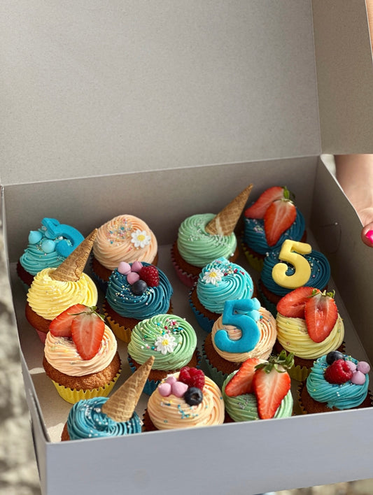 Barevné cupcakes 1 ks