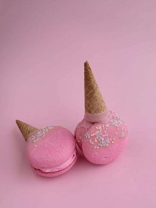 DĚTSKÁ JAHODOVÁ MAKRONKA